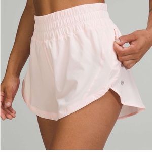 Lululemon Track That High Rise (HR) Shorts Size 6 Strawberry Milkshake